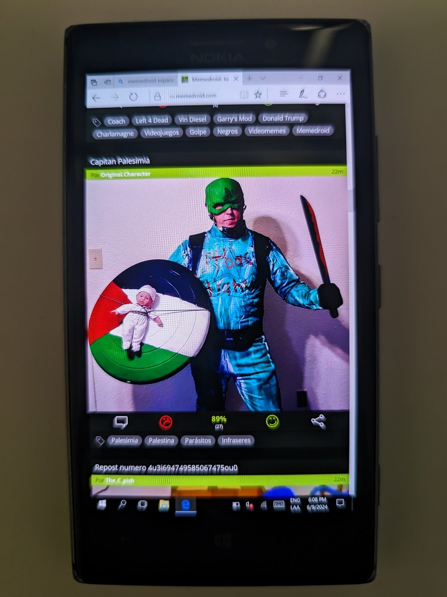 Nokia curseado - meme