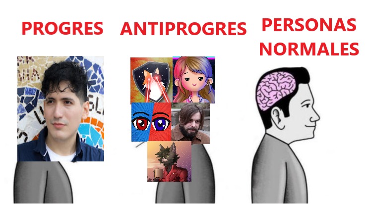 Los progres y antiprogres igual de simios, lamentable ver a dross ahi - meme