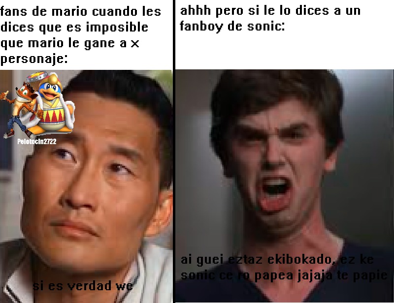 pinches fanboys de mierda - meme