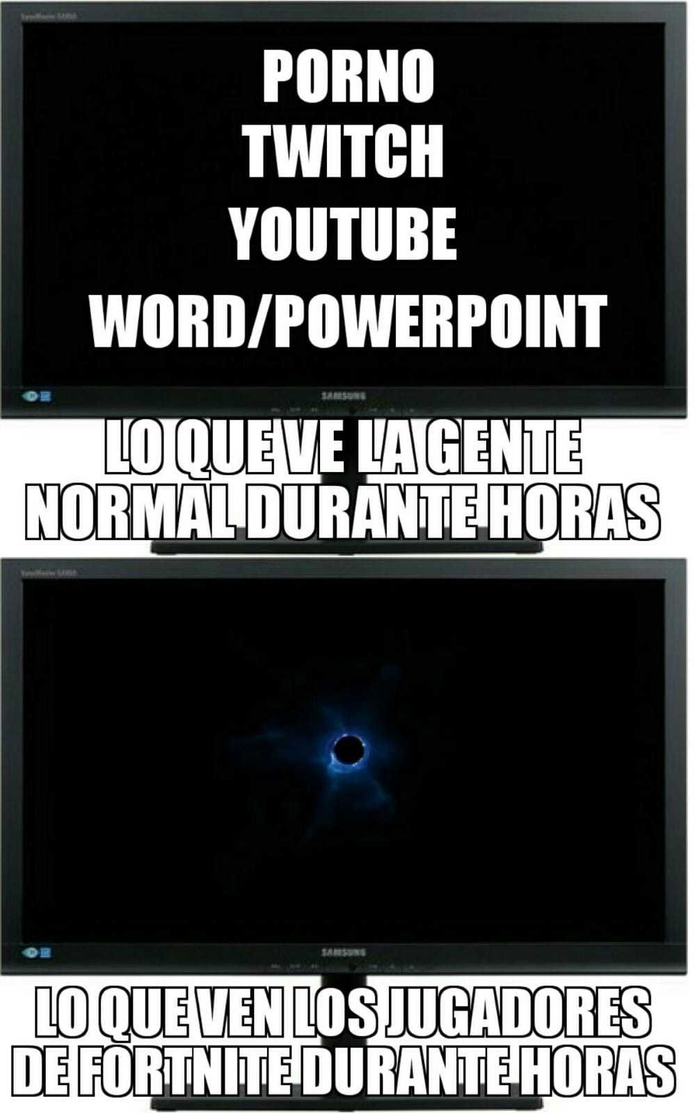 Gente normal vs Jugadores de Fortnite  - meme