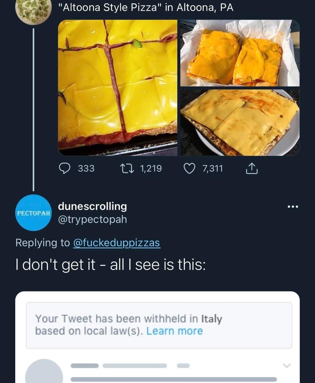 Banned in Italy - meme