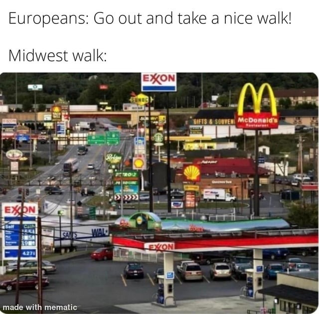 Midwest walk - meme