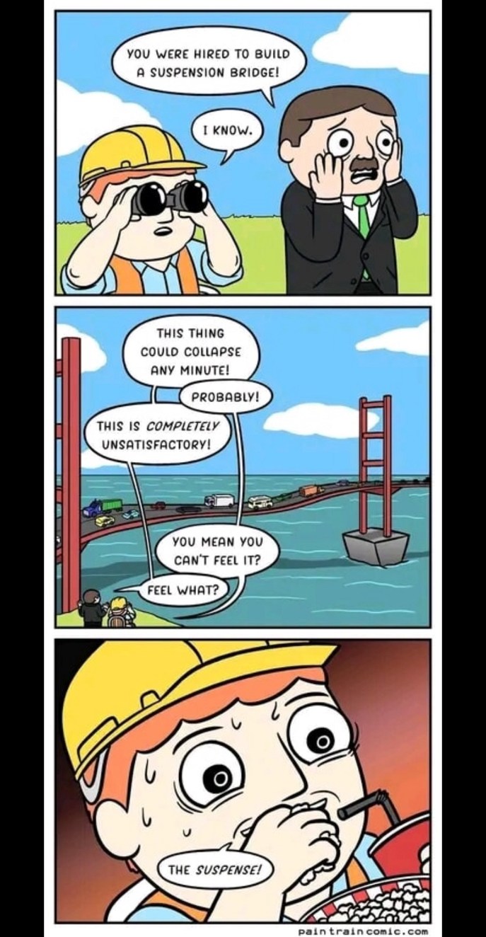 suspension bridge - meme