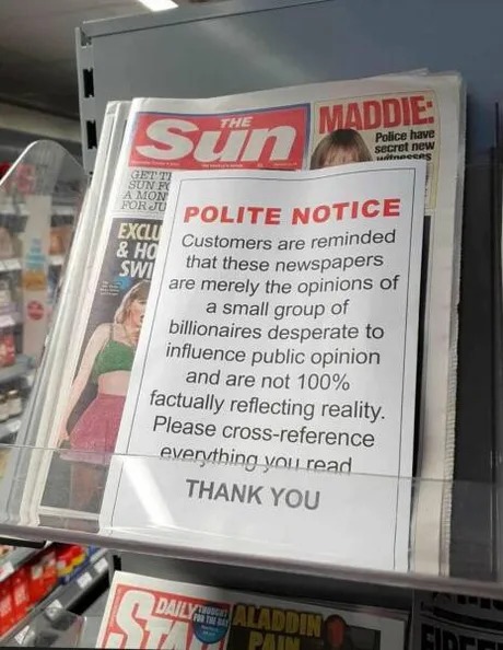 Polite notice - meme