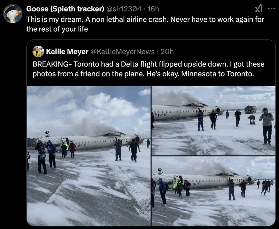 Delta plane crash - meme