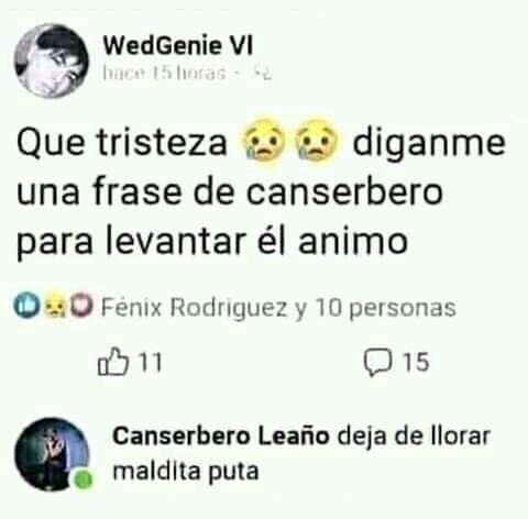 Nose nunca escuche las canciones de canserbero - meme