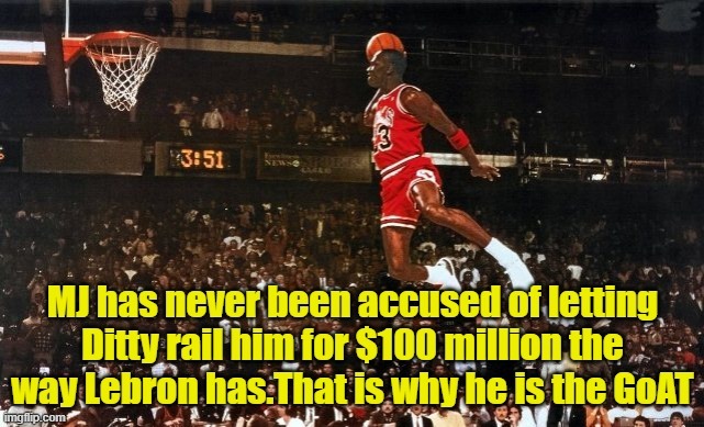 MJ is the GoAT - meme