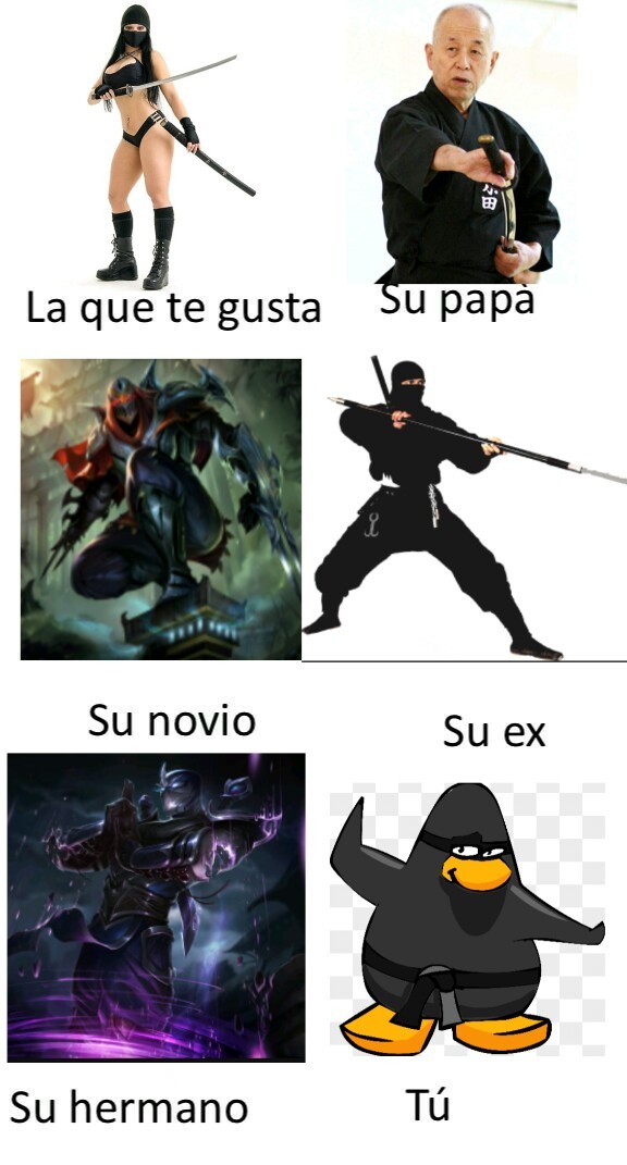 Cosas de ninjas - meme