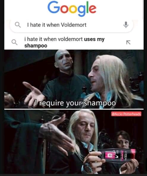 Your shampoo is required - meme