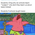 School taught taxes