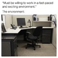 "Exciting environment"