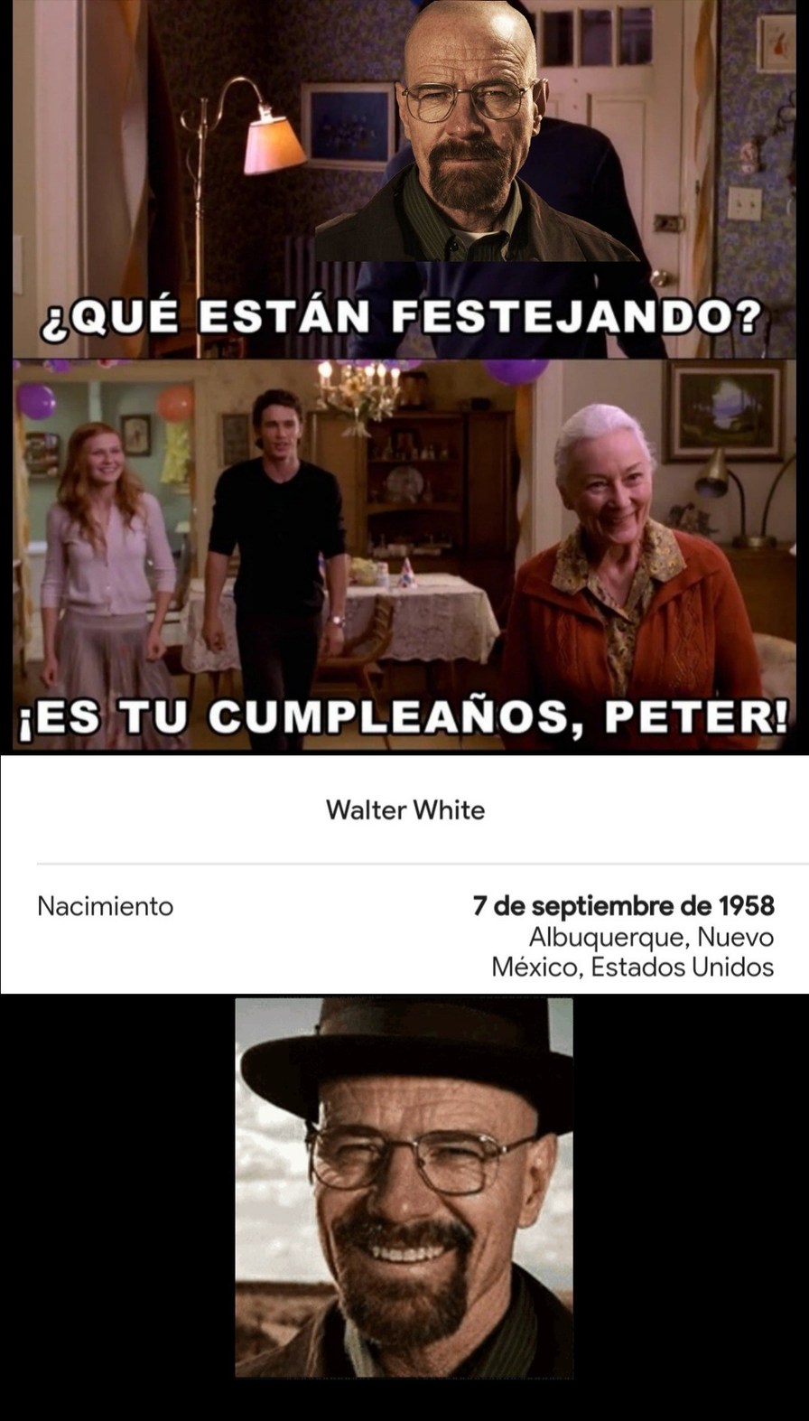 Feliz cumpleaños,Walter - meme