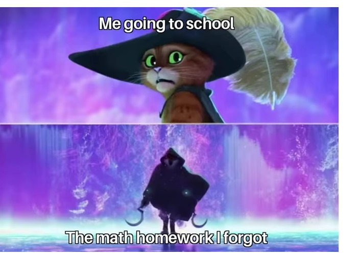 Math homework - meme