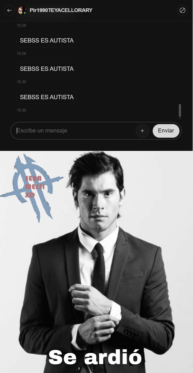 Es la primera vez que un usuario se obsesiona conmigo. No se si sentirme orgulloso :grin: - meme