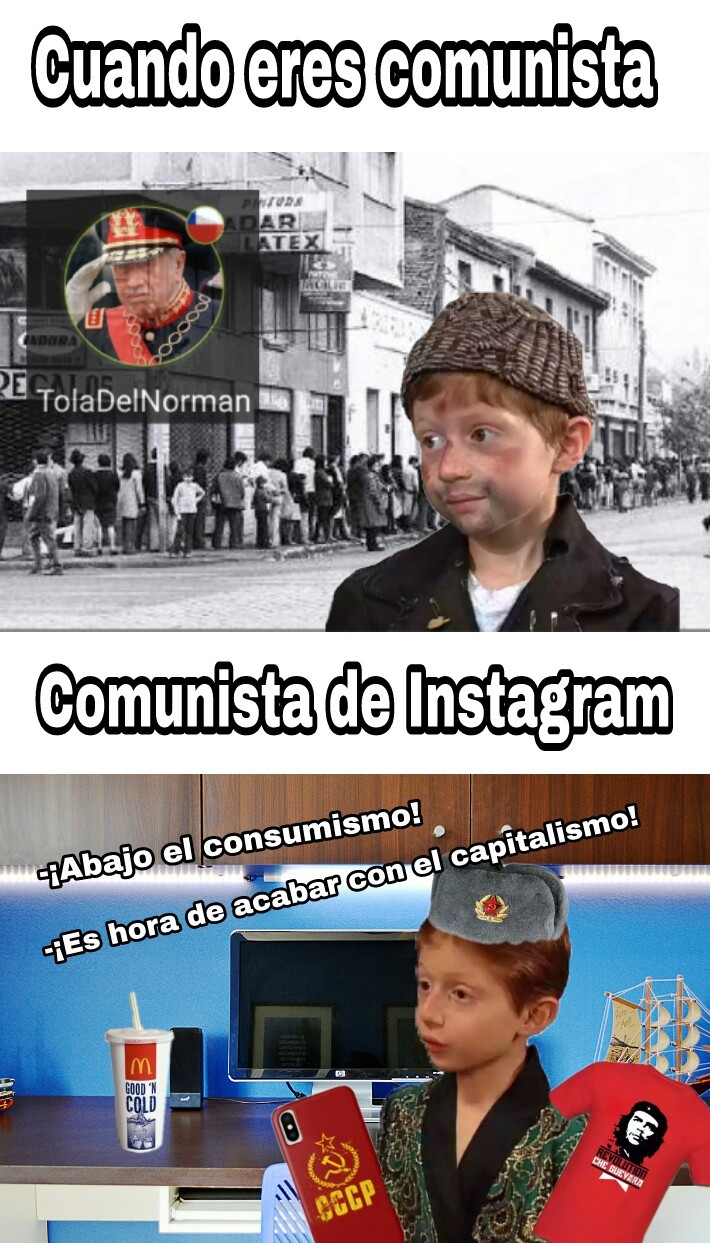 Los comunistas mas felices son los que viven en países capitalistas ;) - meme