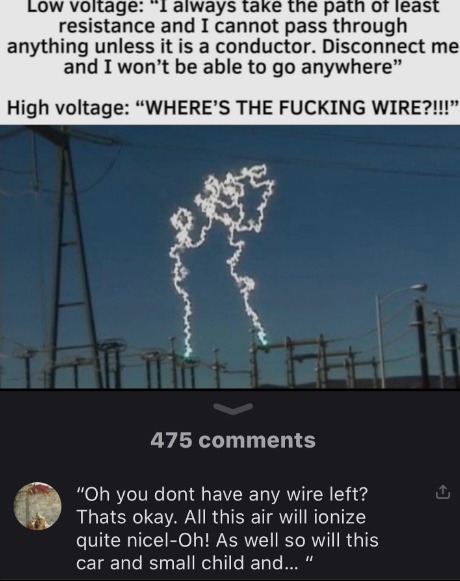 funny high voltage meme