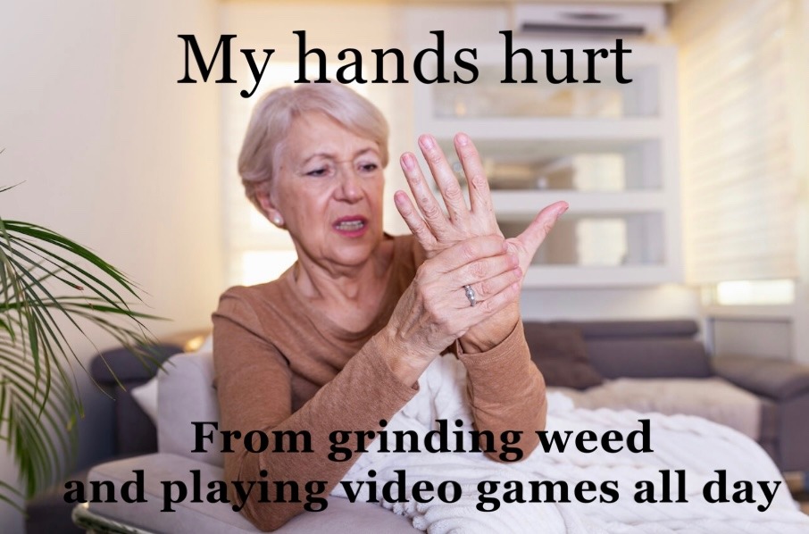 gamer hands - meme
