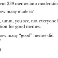Meme moderation
