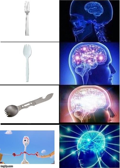 all the creative ideas from toy story and they come up with a autistic spork - meme