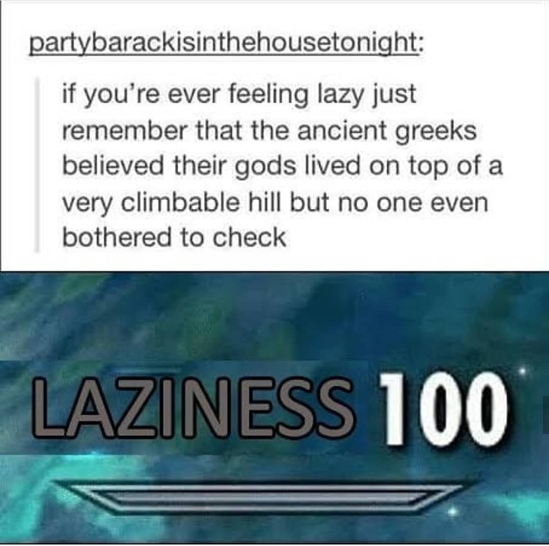 Lazy memers.