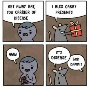 Rats, bats and labs - meme