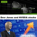 Dow JOnes and Nvidia stocks 2024 meme