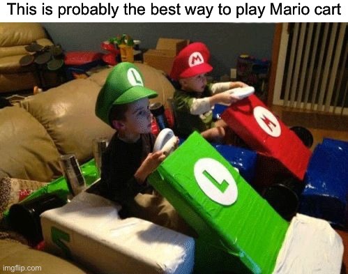 Mario Kart gamers - meme