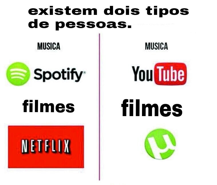 Sou o segundo tipo - meme