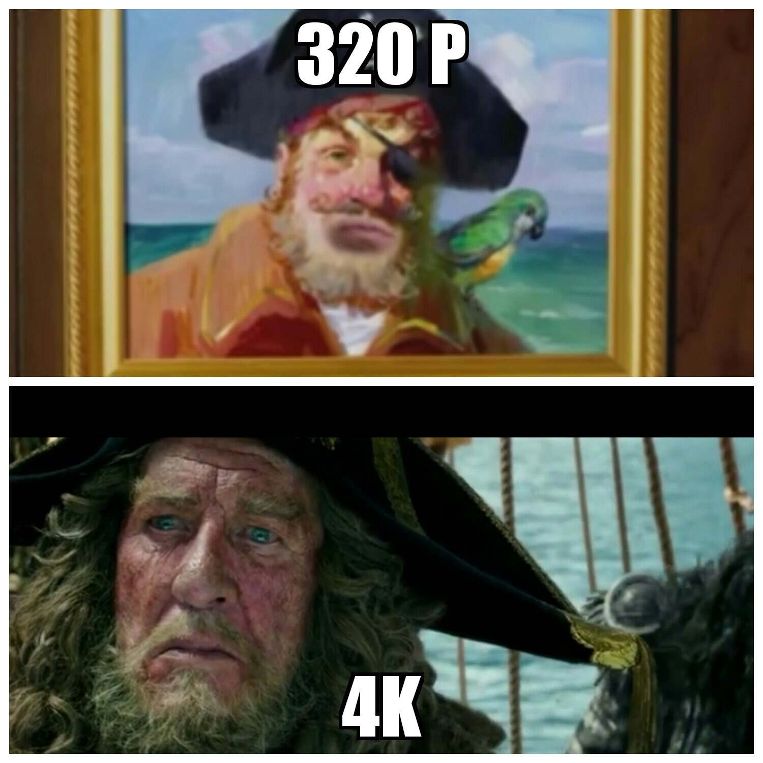 Piratas del caribe  - meme
