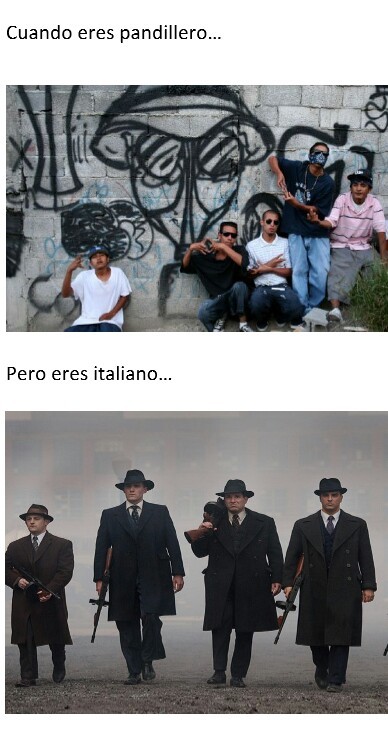 pandillas mexico vs italia - meme