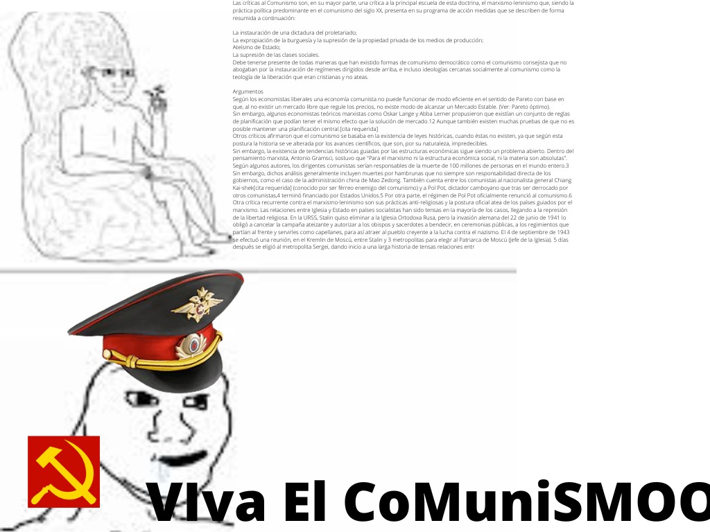 El comunismo no funciona - meme