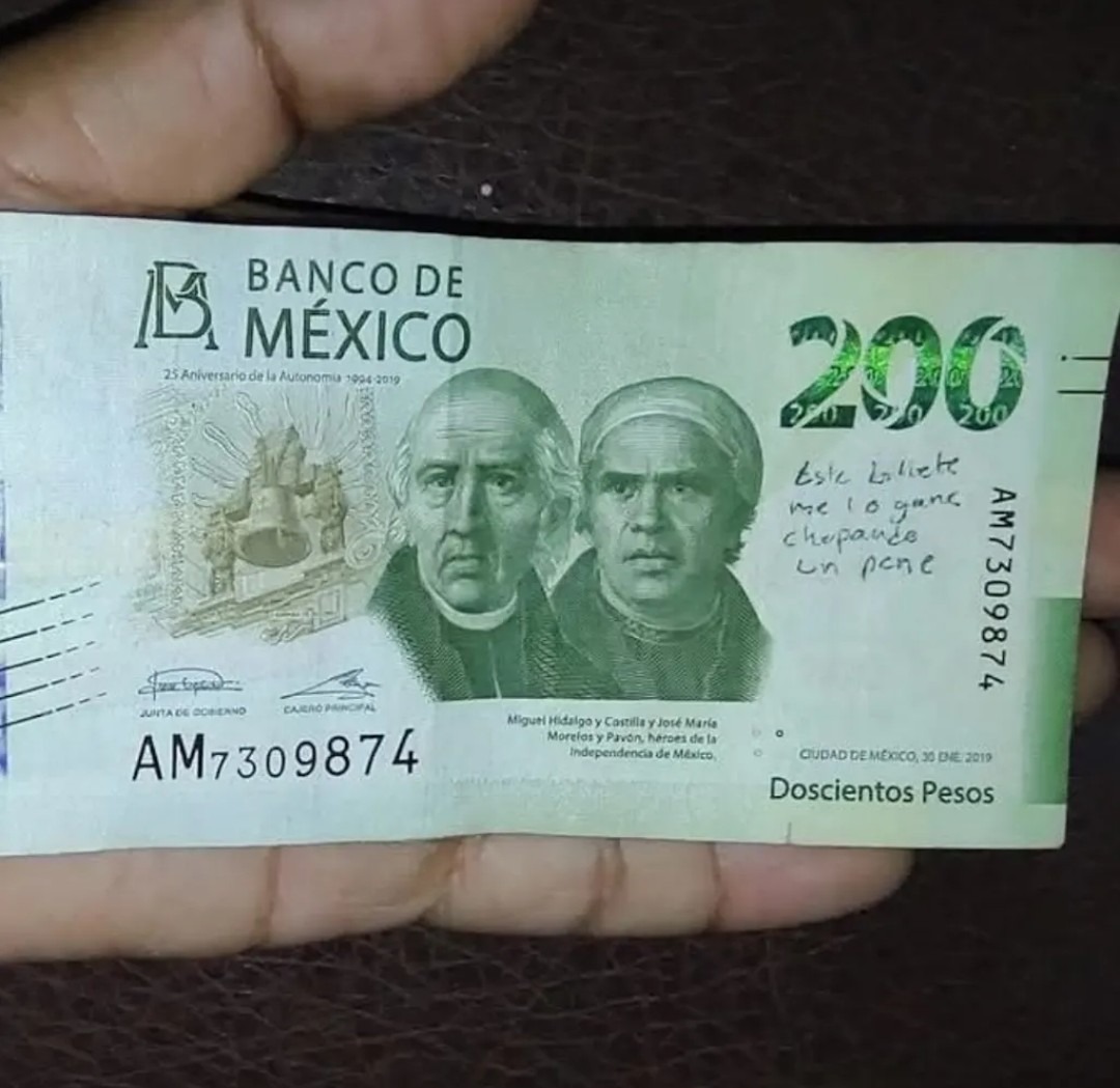 El dinero honesto que carga tu novia - meme
