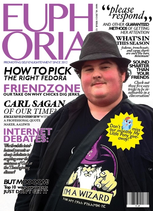 Fedora boy magazine - meme