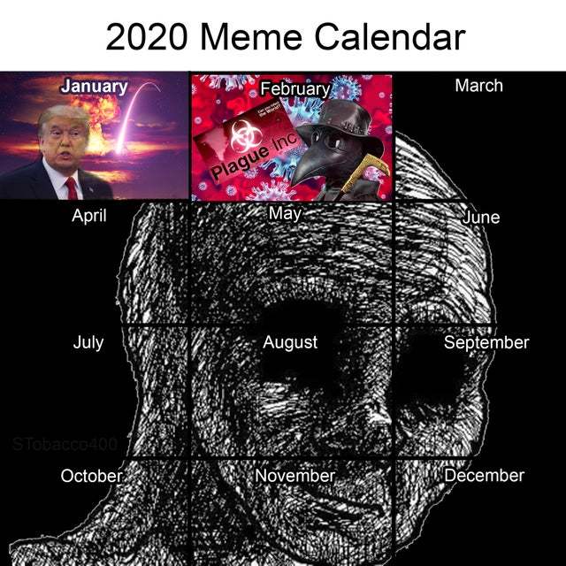 2020 meme calendar