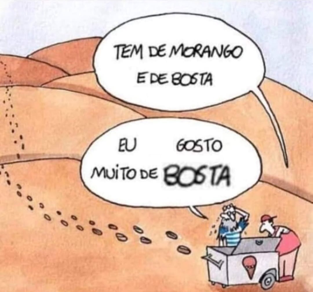 Tudo menos morango!!!! - meme