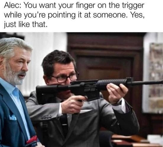 His trigger discipline tho - meme