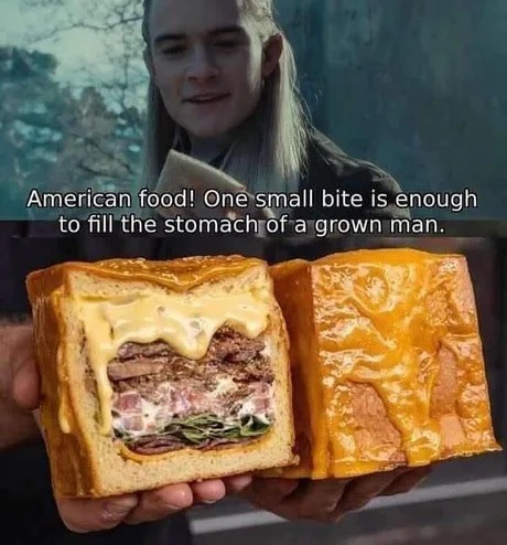 American food - meme