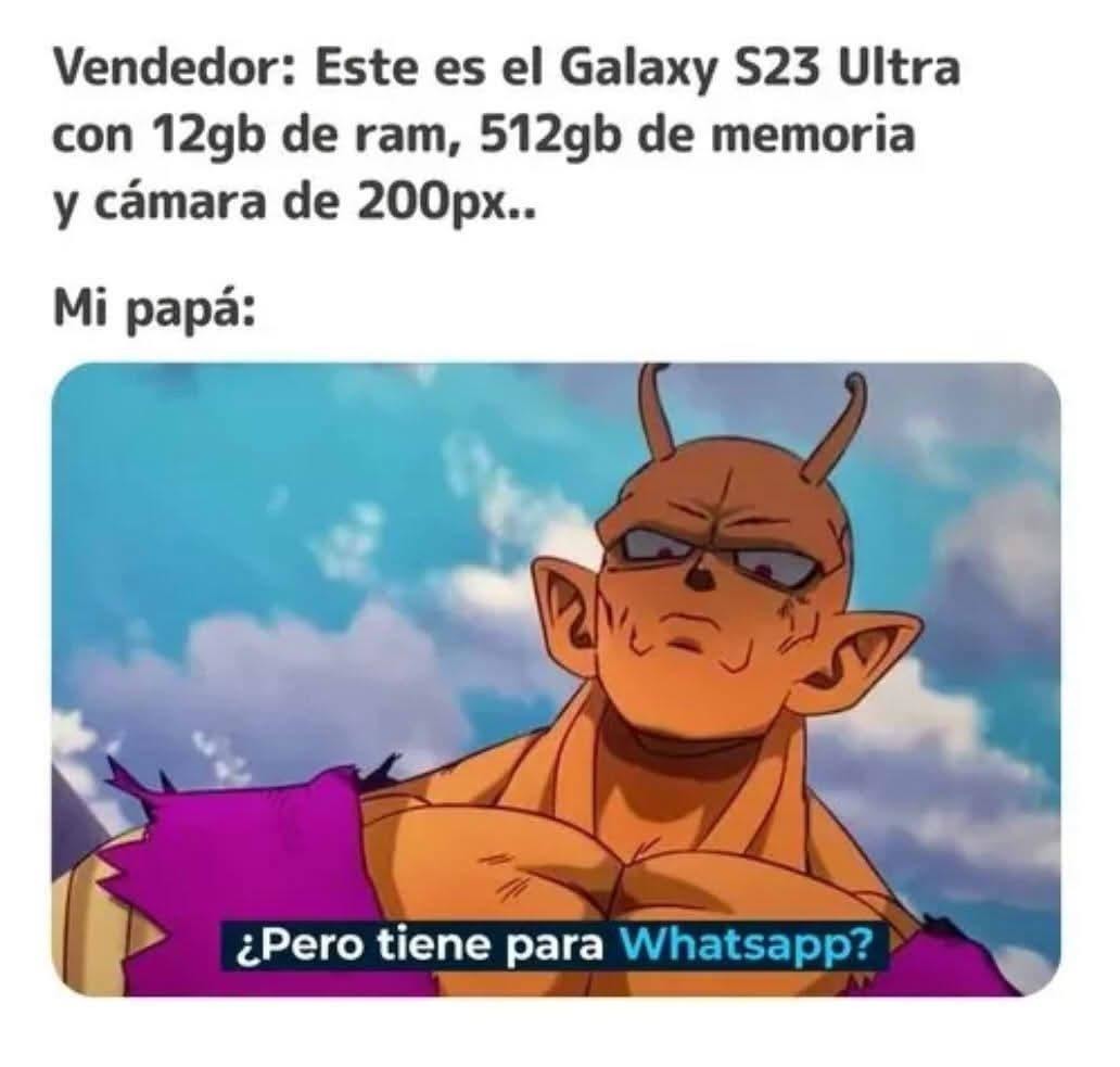 ¿Y eso tiene WhatsApp o qué? - meme