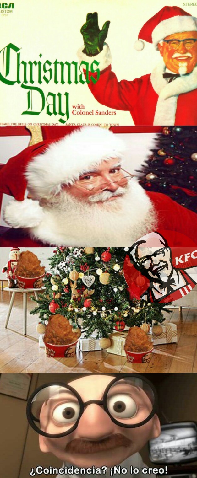 KFC its a santa clous - meme