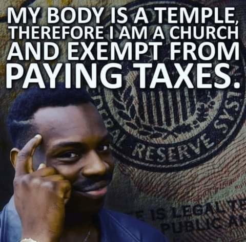 Avoid paying taxes legally - meme