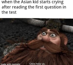 School tests be like - meme
