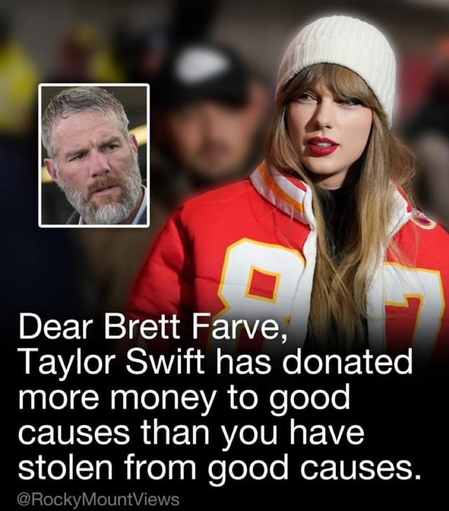 Taylor Swift and Brett Farve meme