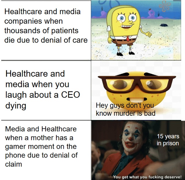 15 years want for the poor woman that make the joke to the health insurance company - meme