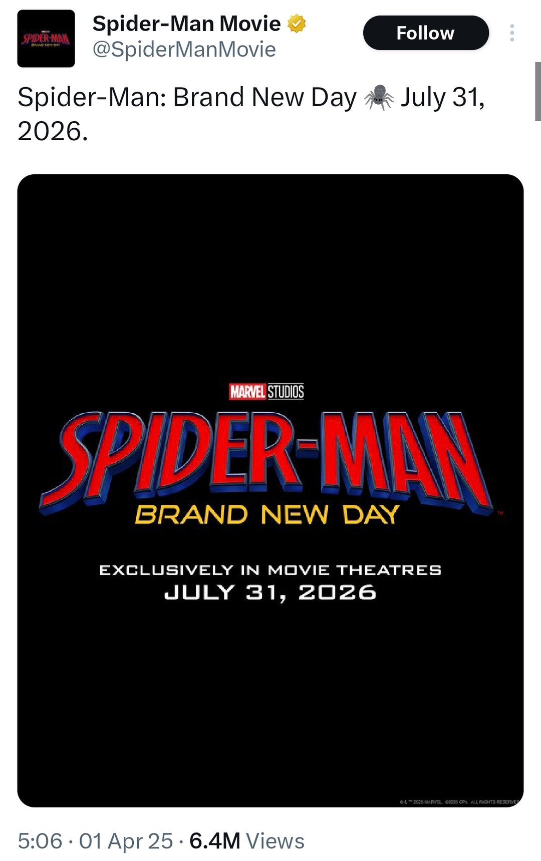 Spider-Man: Brand New Day sounds like a Marvel soft reset - meme