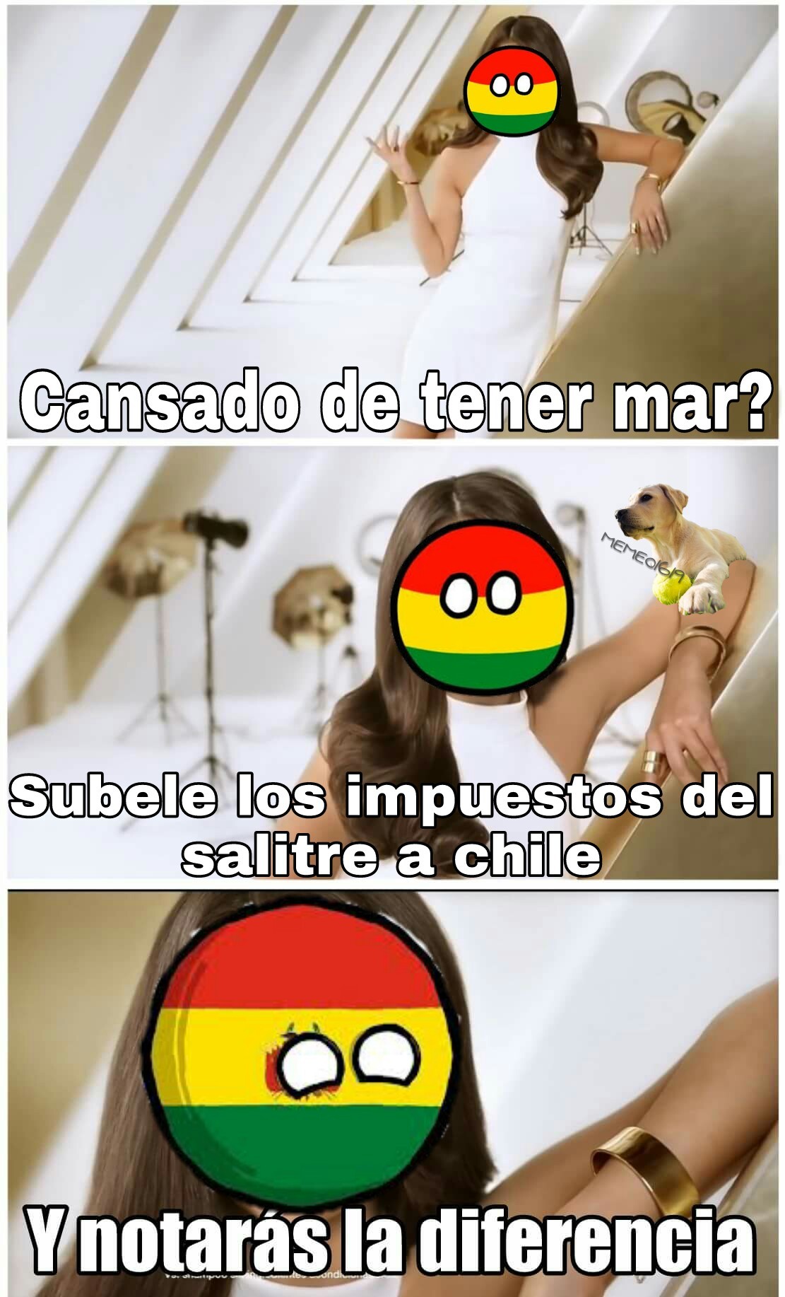 ¡Viva Bolivia! Y ¡Viva chile! - meme