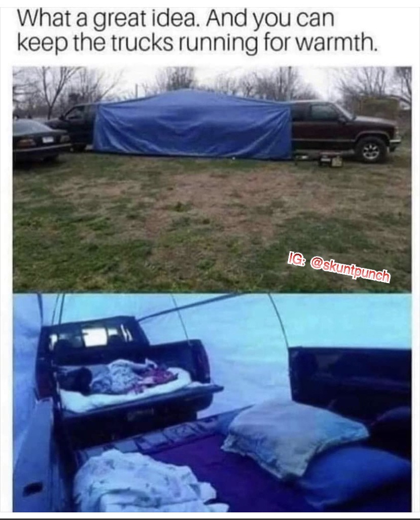 Truck tent - meme
