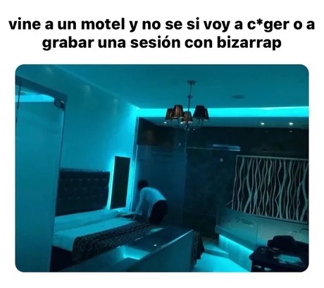 Hotel bizarrap - meme