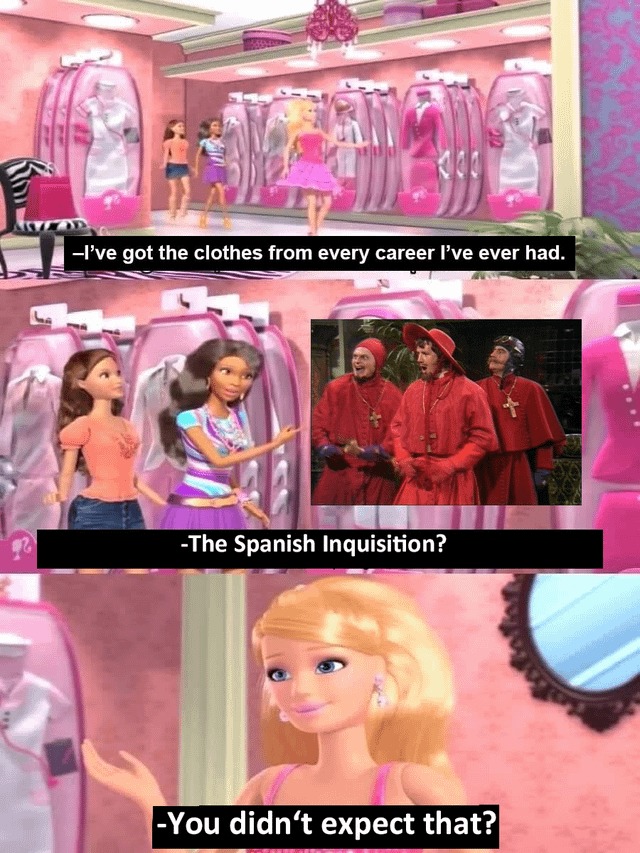 The Spanish inquisition meme