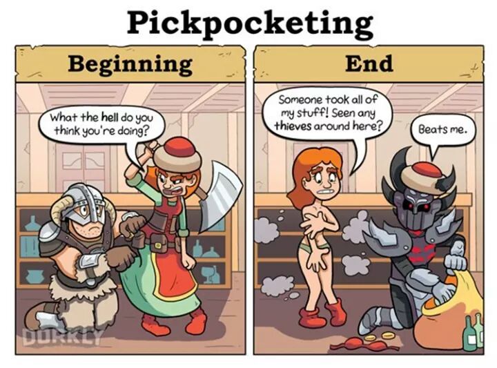 Pickpocketing - meme