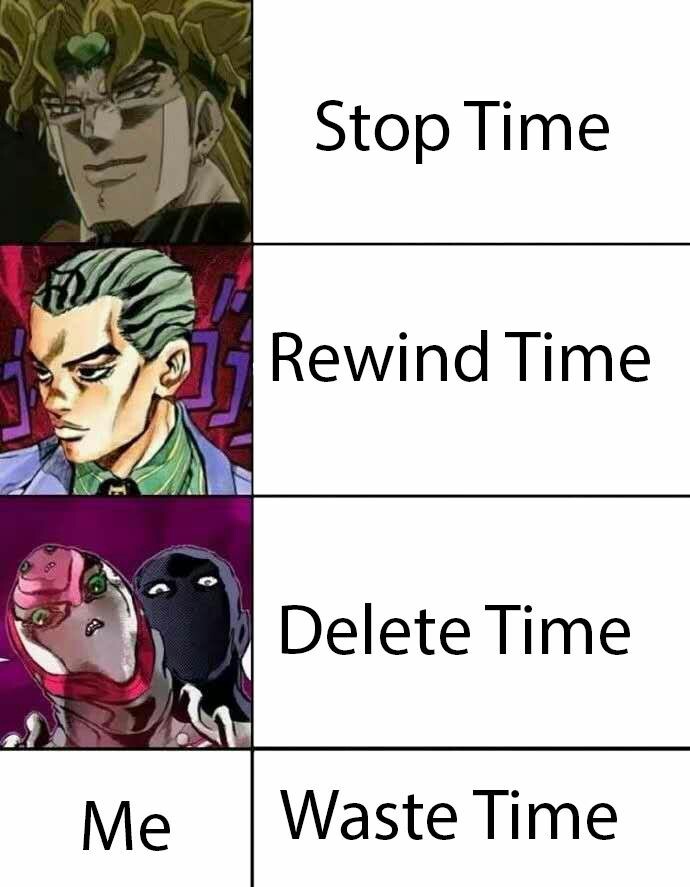 Jojo time - meme